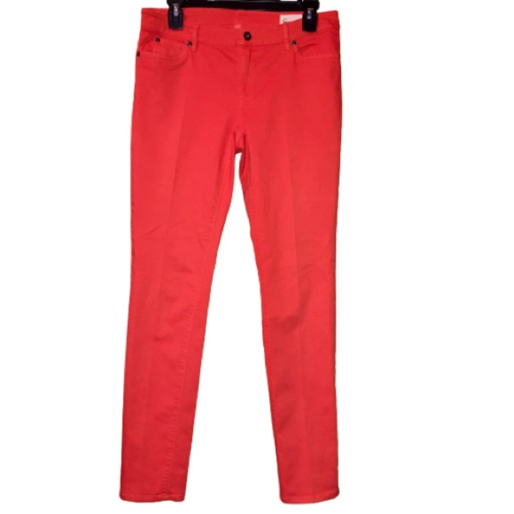 Two By Vince Camuto Bright Red Skinny Jeans 28